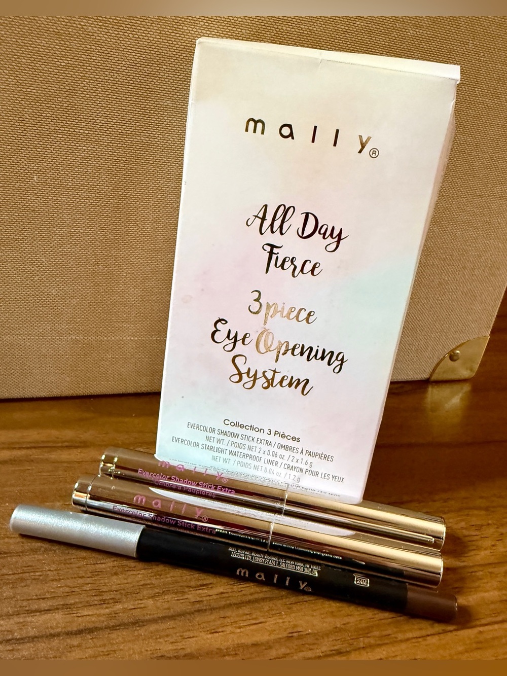 Mally Beauty All Day Fierce 3 Pc Eye Opening System Shadow Stick Set (NEW)
